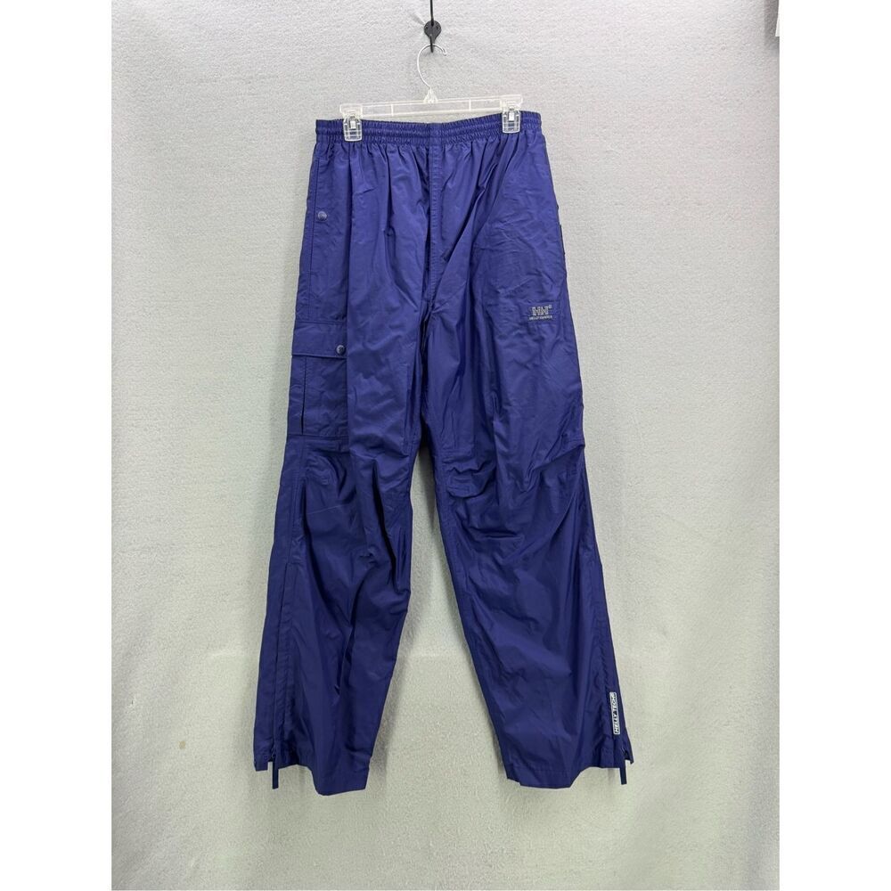 Helly Hansen Mens Blue Waterproof Packable Windbreaker Track Pants Large